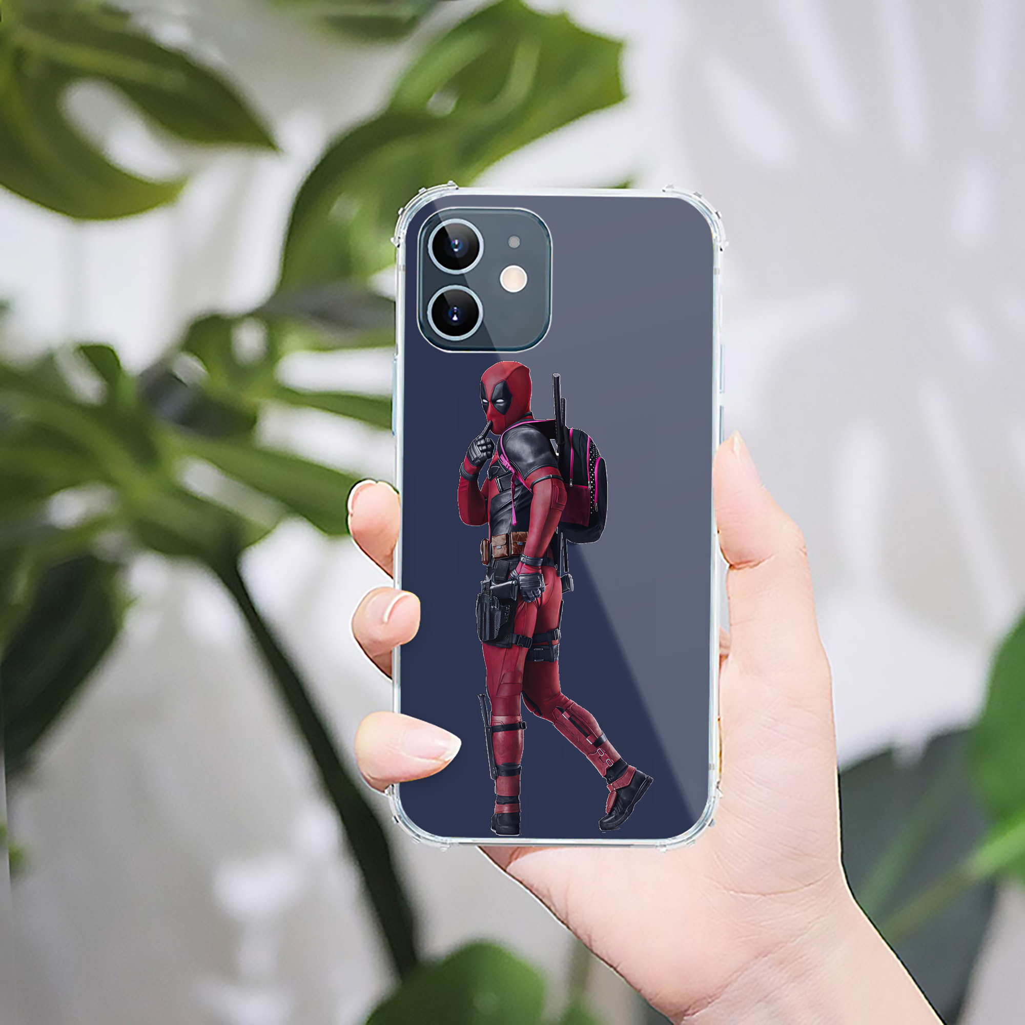 （画像用） Deadpool デッドプール 【iPhone 12シリーズ対応】透明スマホケース（クリアソフトケース）